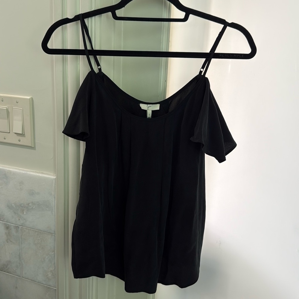 JOIE off the shoulder silk top